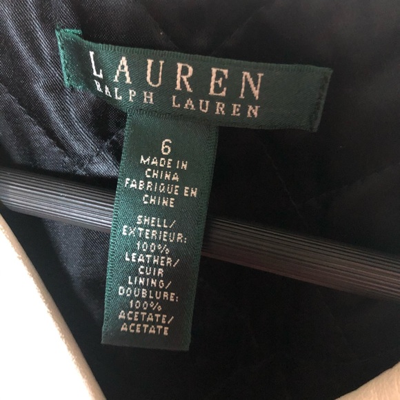 LAUREN 100% Leather Moto Jacket NWT - Picture 6 of 8